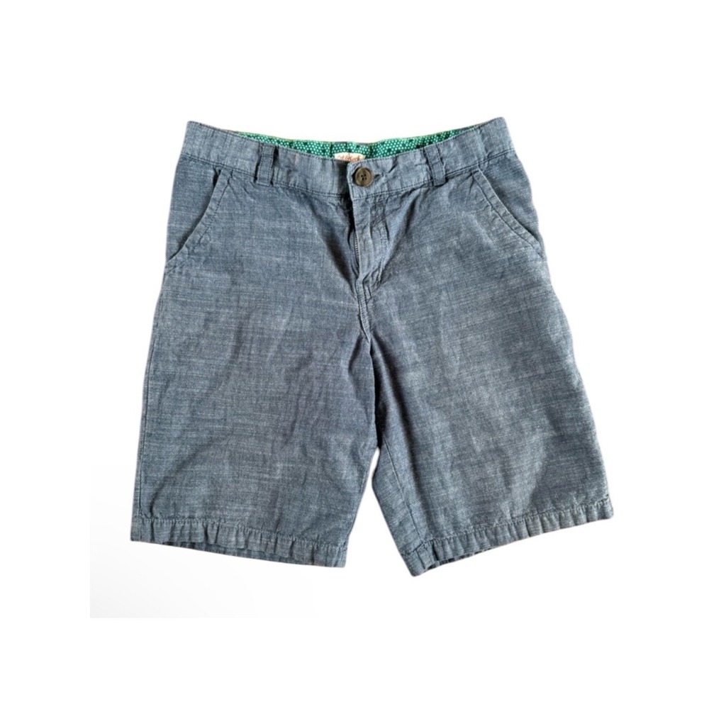 Cat & Jack Boys Flat‎ front chino cotton woven shorts with pockets blue size 14